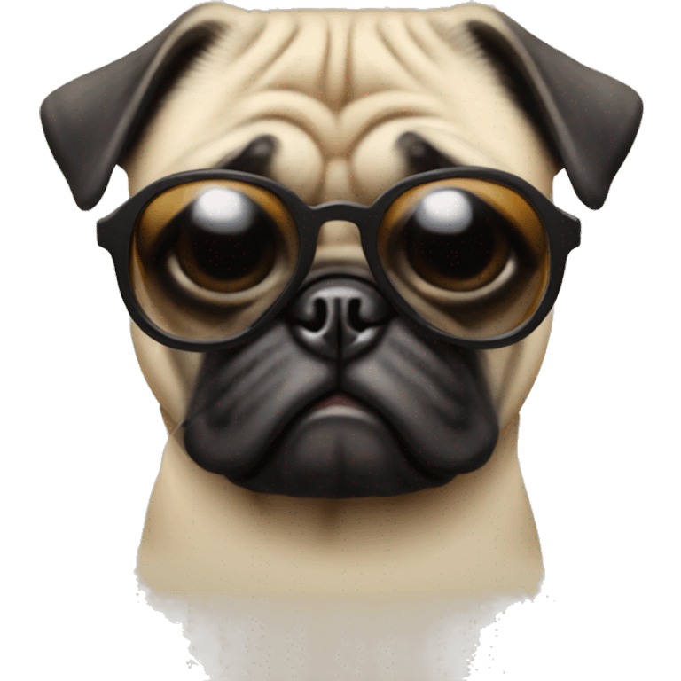 pug with sunglasses emoji