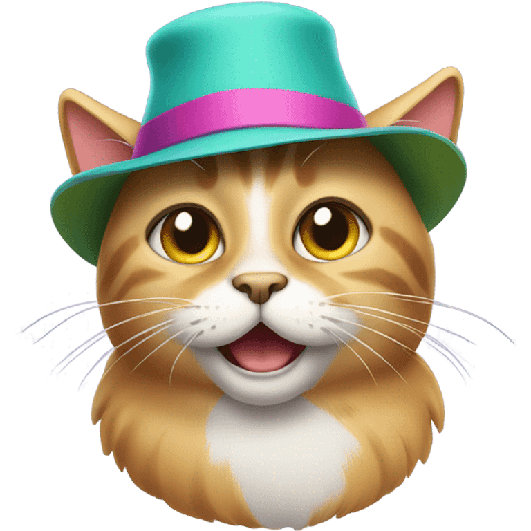 Cat wearing a hat  emoji