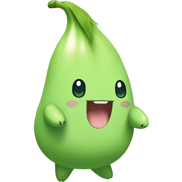 Cute chikorita emoji