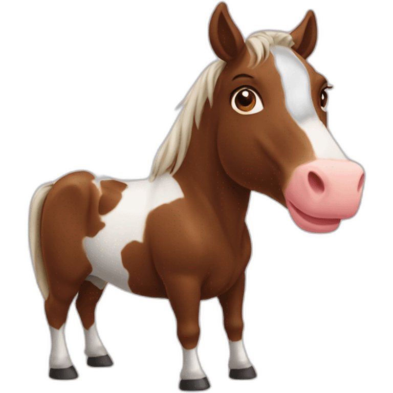 half horse half cow emoji