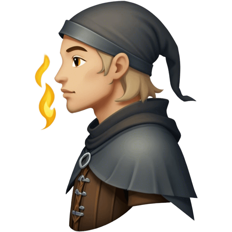 medieval thief seen in profile emoji