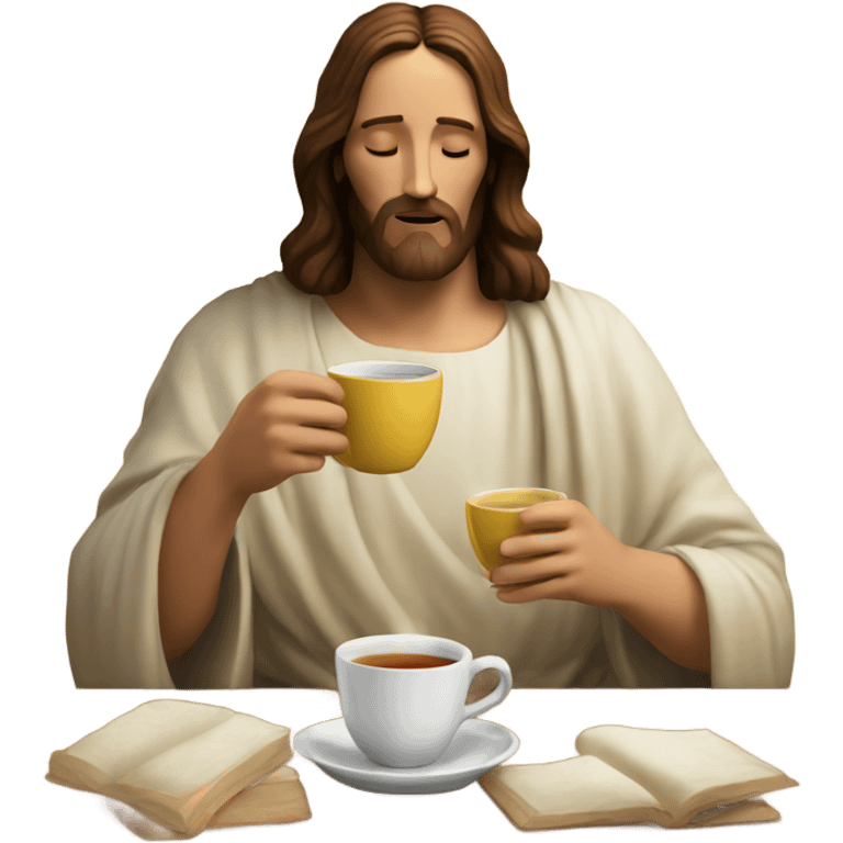 Jesus sipping tea emoji