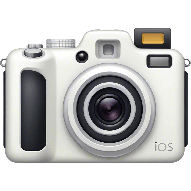 White digital camera emoji