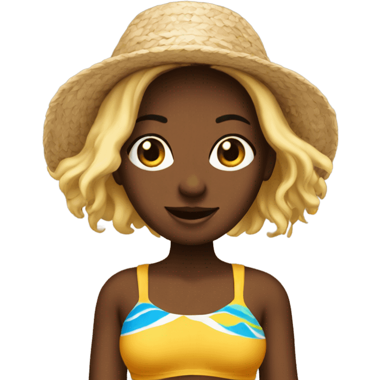 Euro beach girl  emoji