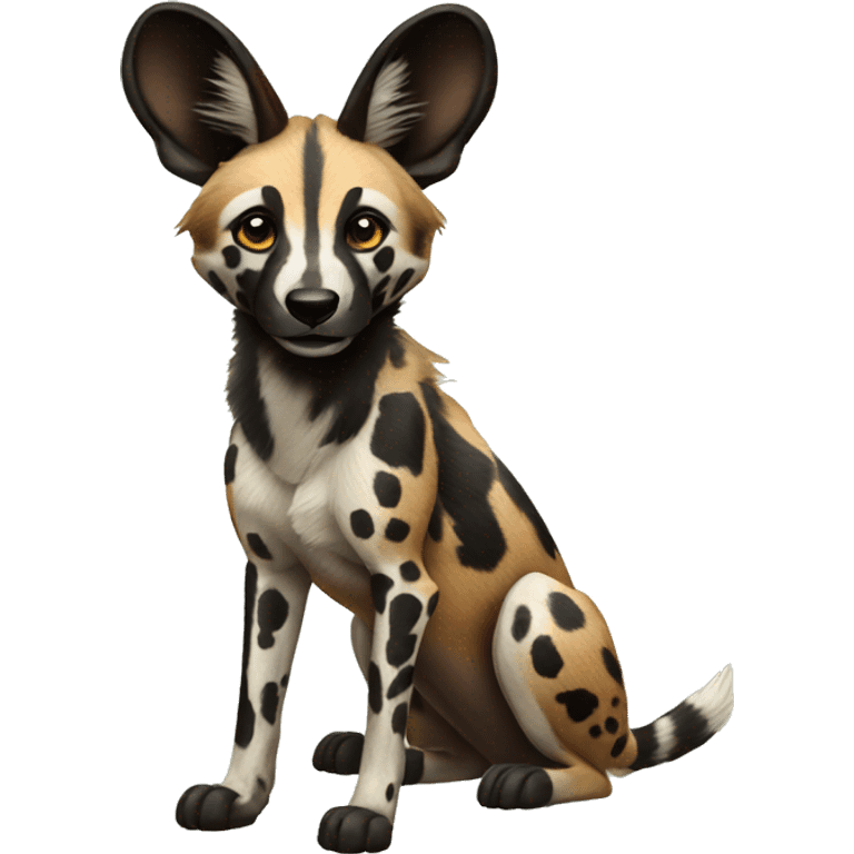 african wild dog emoji