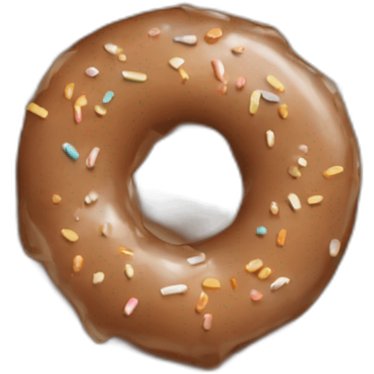 brown donut emoji