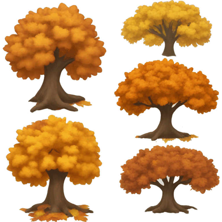 Autumn tree emoji