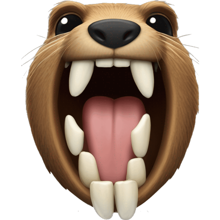 spy beaver teeth emoji