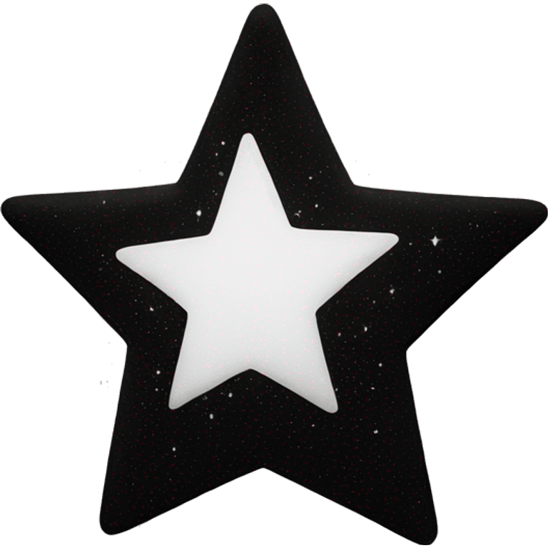 Star black and white emoji