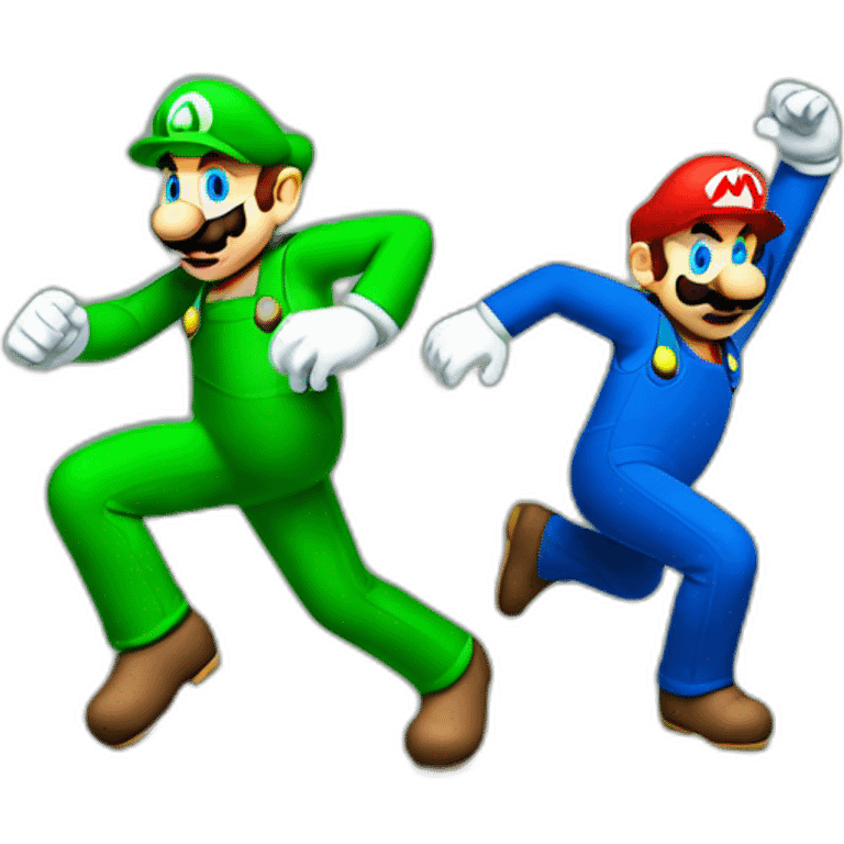 mario and luigi dance emoji