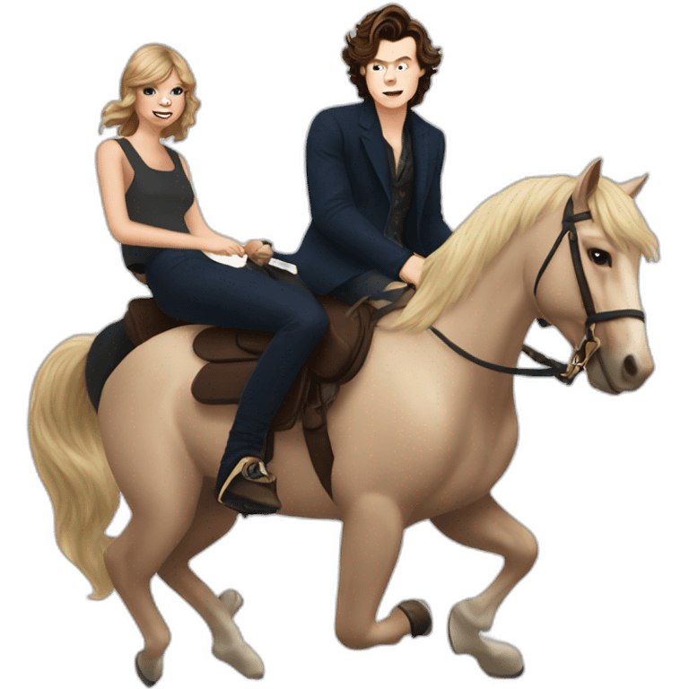 harry styles riding on taylor swift emoji