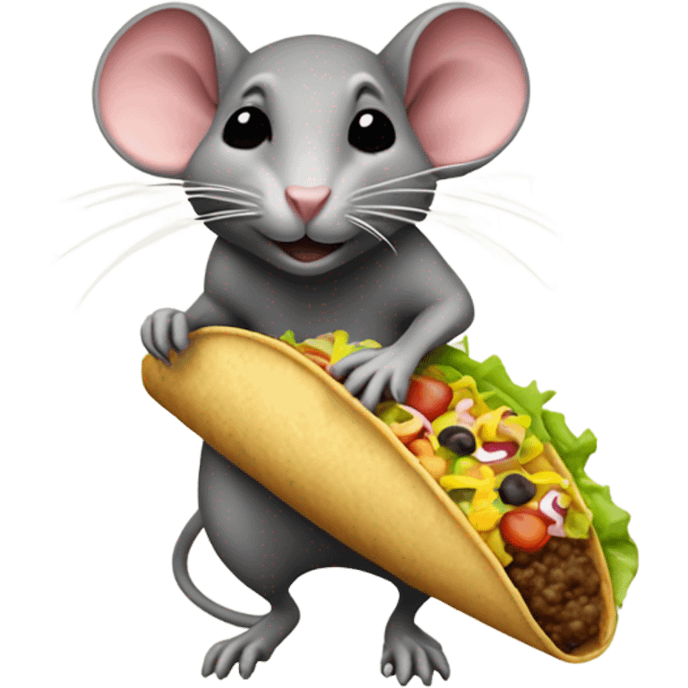 Rat eating Tacos emoji