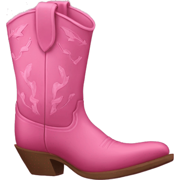 pink cowboy boots emoji