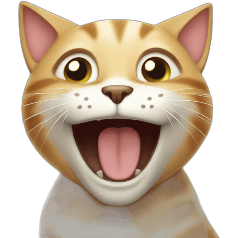 Cat laughing emoji