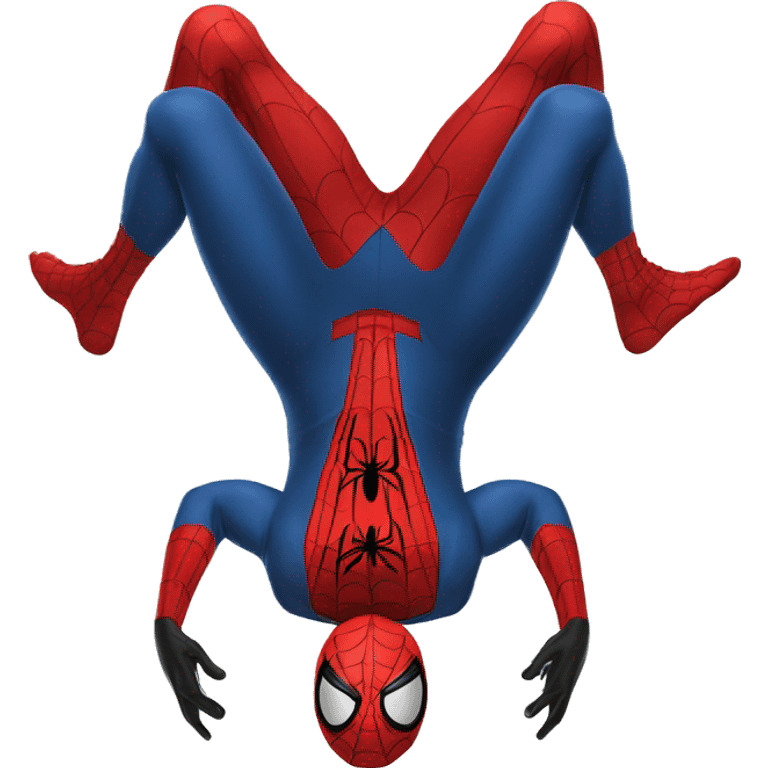 Spider man upside down  emoji