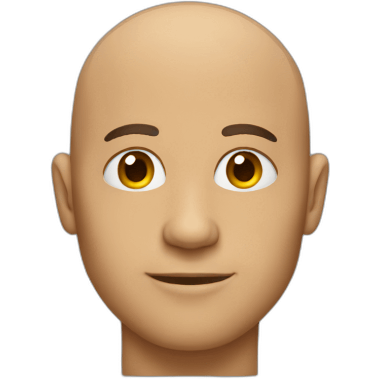 bald man, with tan and stubble emoji