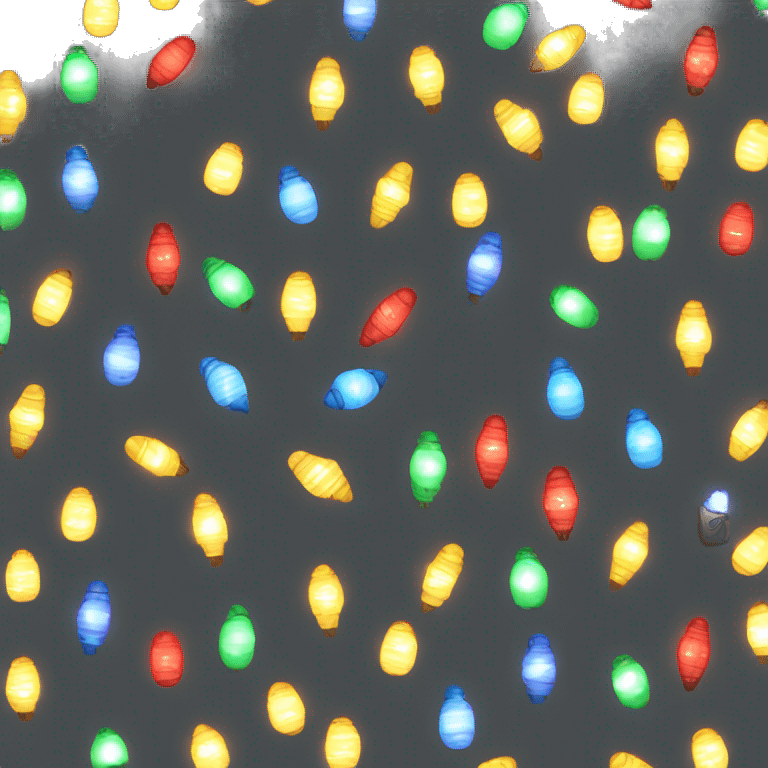 Christmas lights emoji