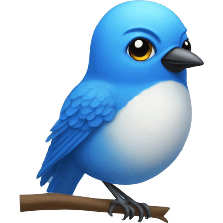 Blue bird emoji