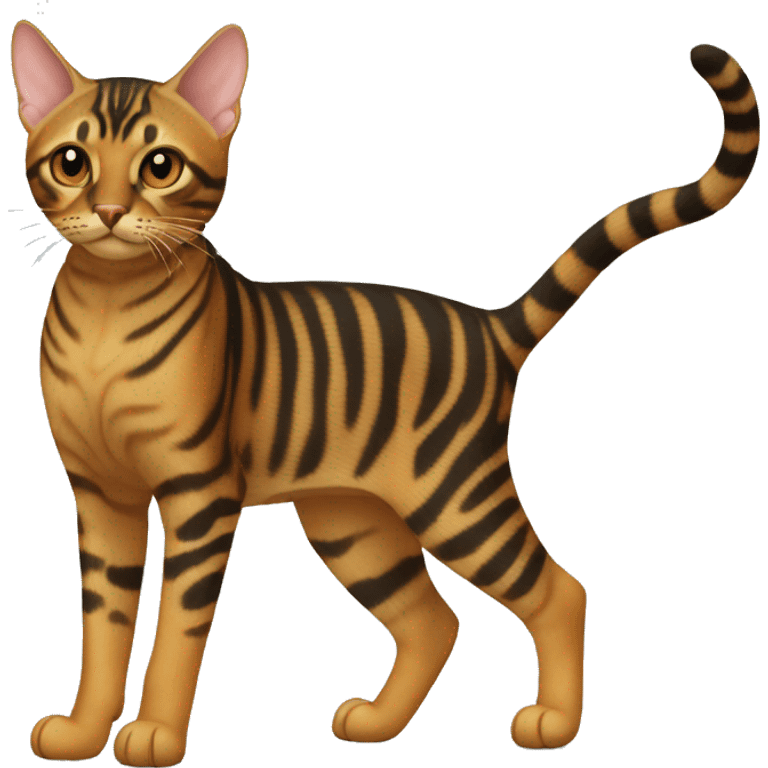 Toyger Cat Breed Full Body emoji