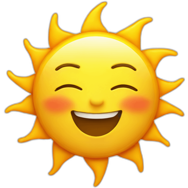 happy sun rising  emoji