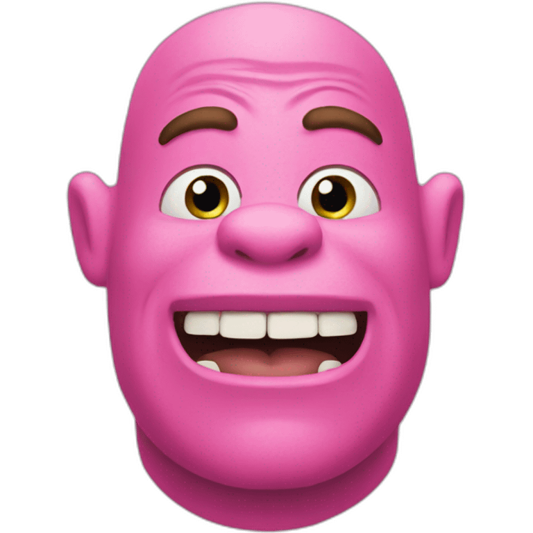 Pink shrek emoji