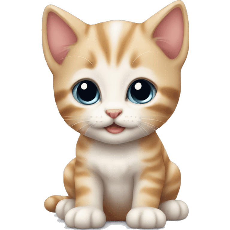 Baby cute kitten emoji