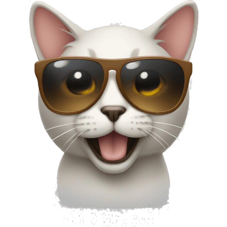 Cat with sunglasses emoji