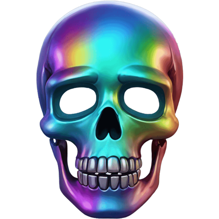 Skull multi chrome emoji