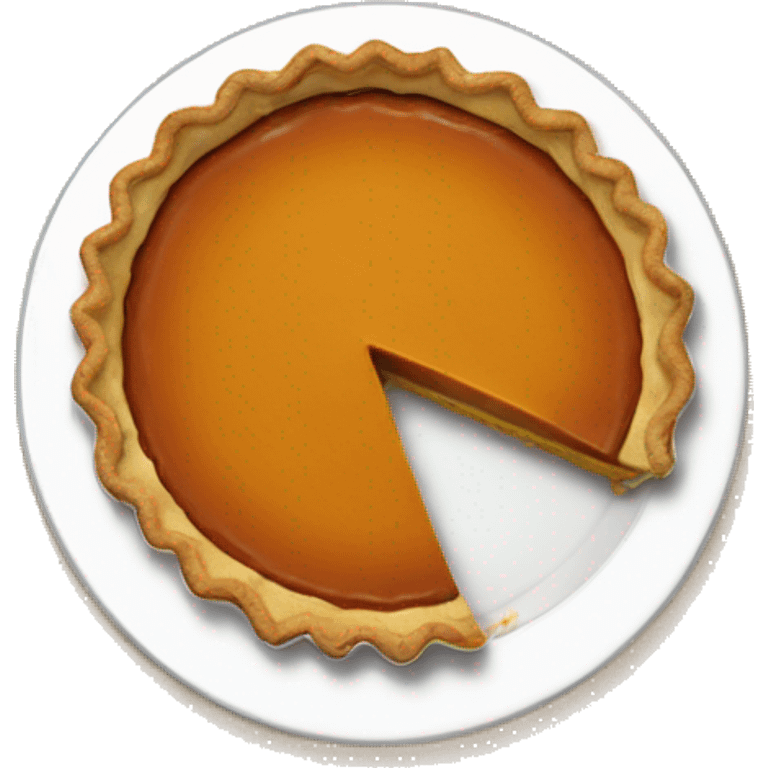 Delicious pumpkin pie emoji