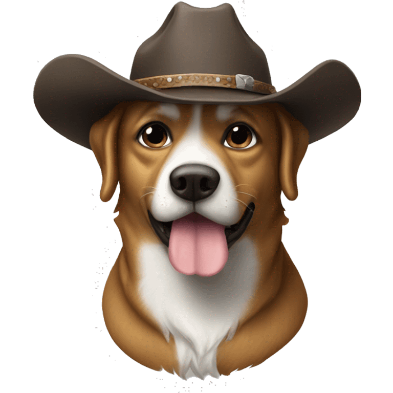 Dog dog dog dog cowboy emoji