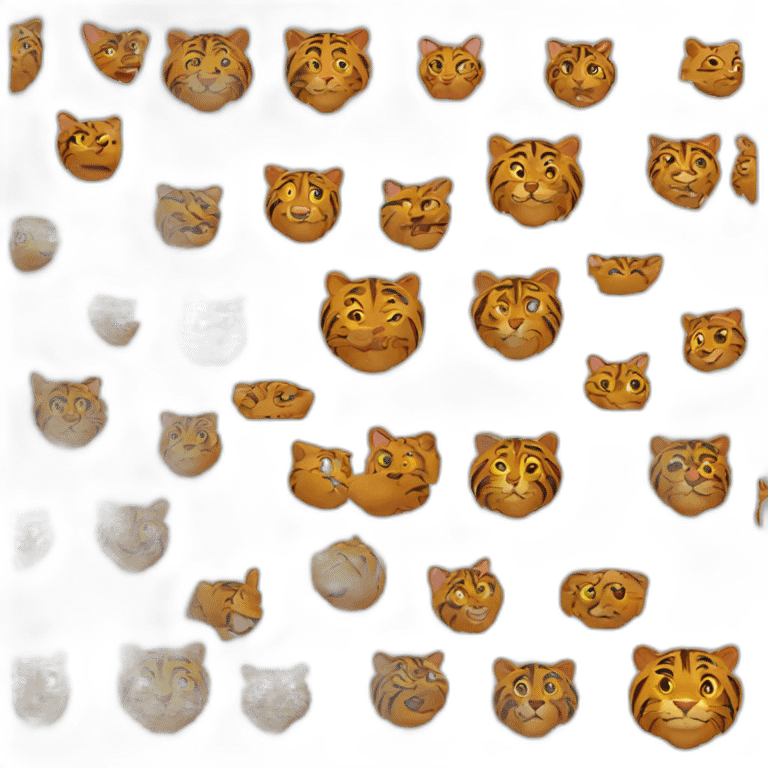 chat-tigrée-marron emoji