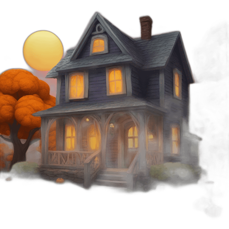 house on helloween emoji