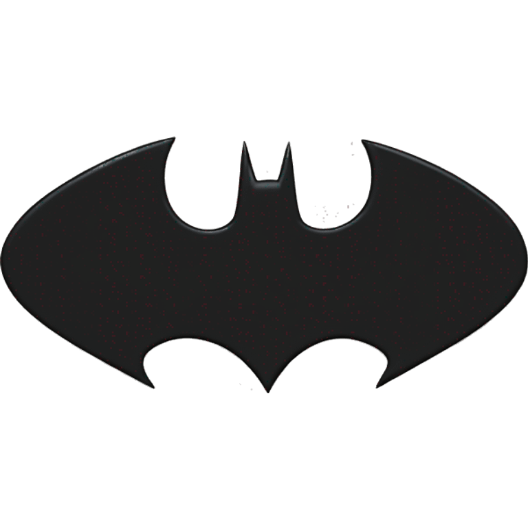 Batman logo black emoji