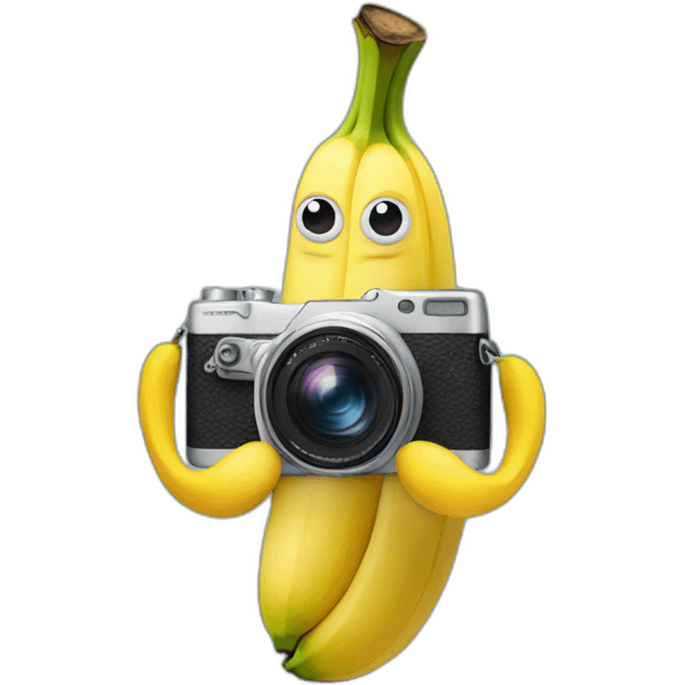 Banana holding camera emoji