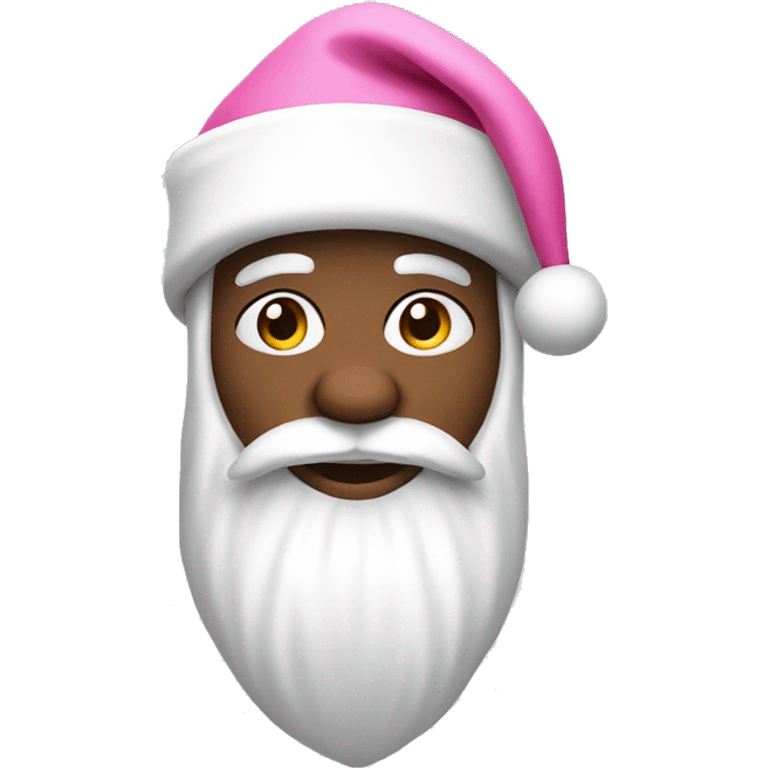 White Santa with pink hat emoji