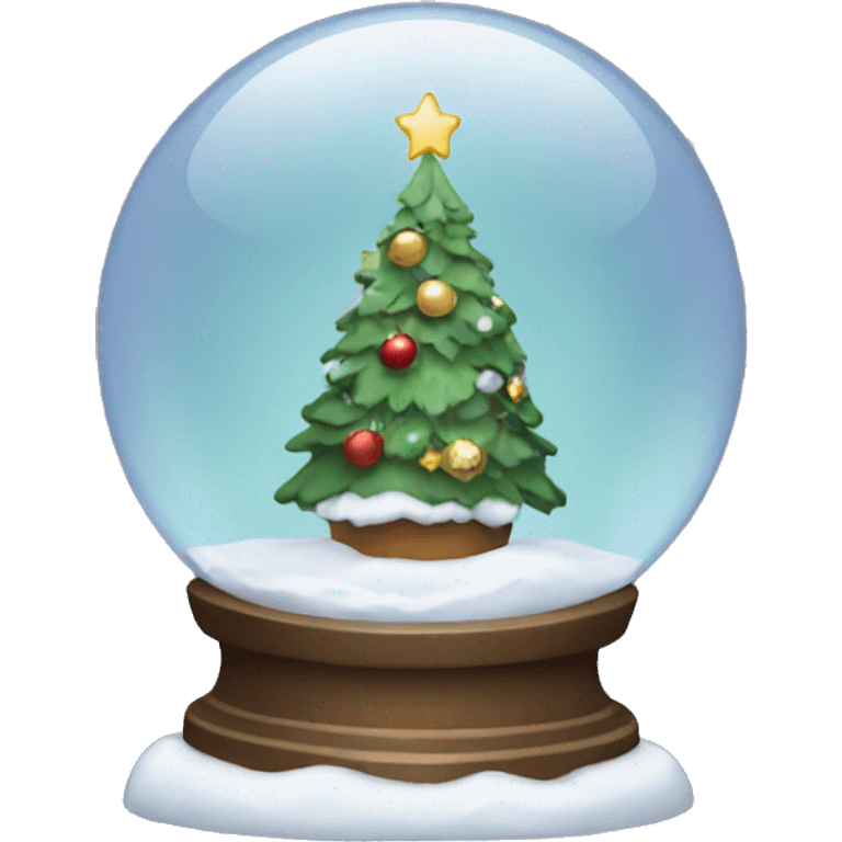 Christmas snowglobe emoji