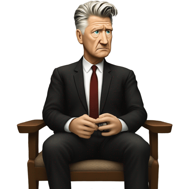 David lynch watching twin peaks emoji