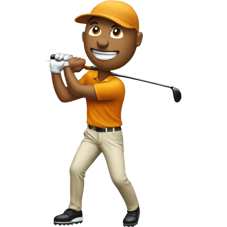 Golfer tee off emoji