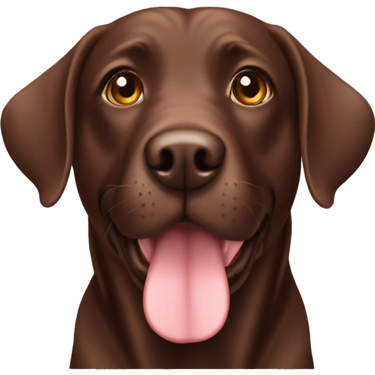 Chocolate Labrador  emoji