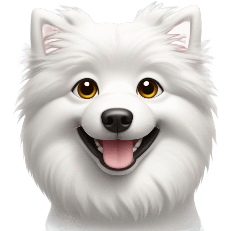 japanese spitz smiling emoji