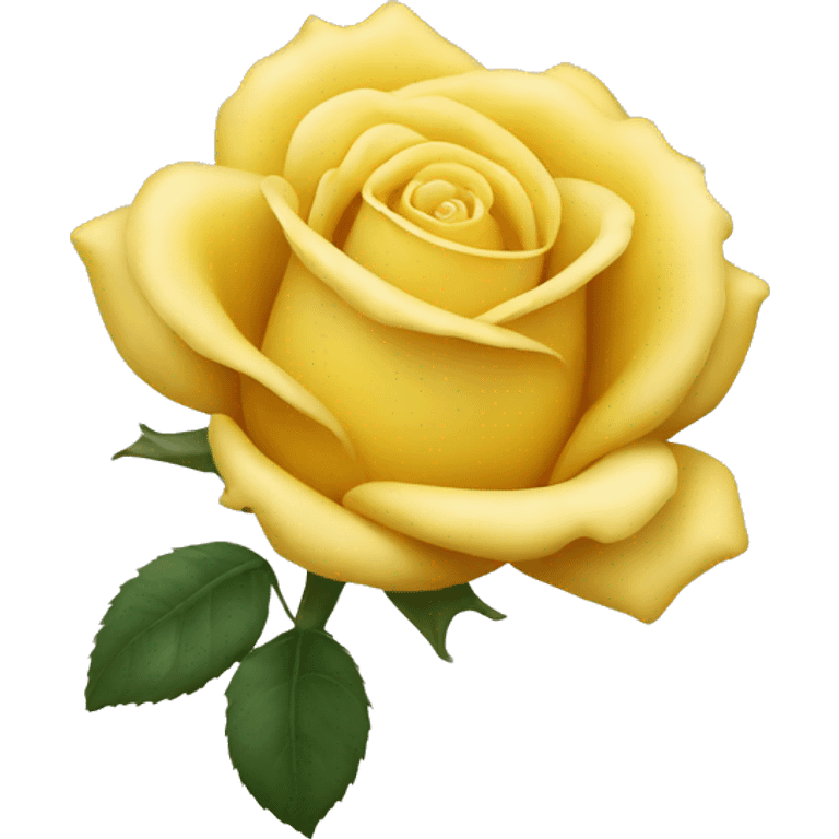 Yellow rose emoji