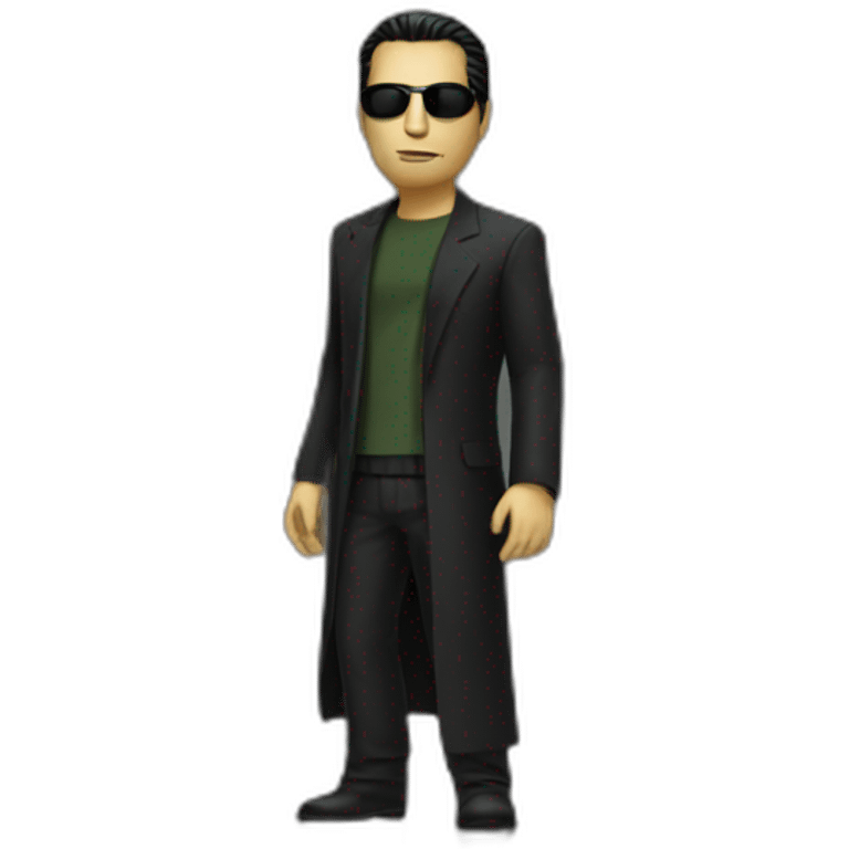 Neo from matrix emoji