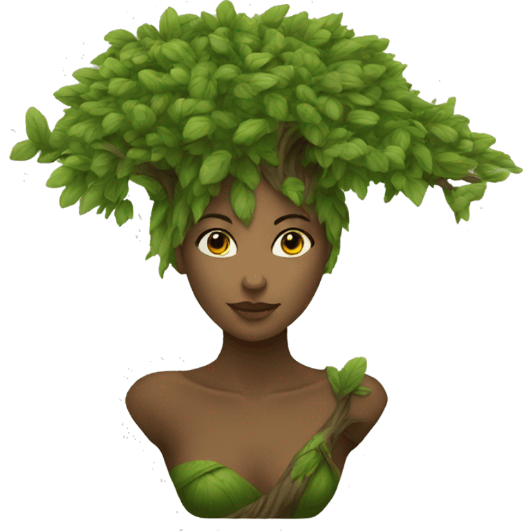 driade tree woman love emoji