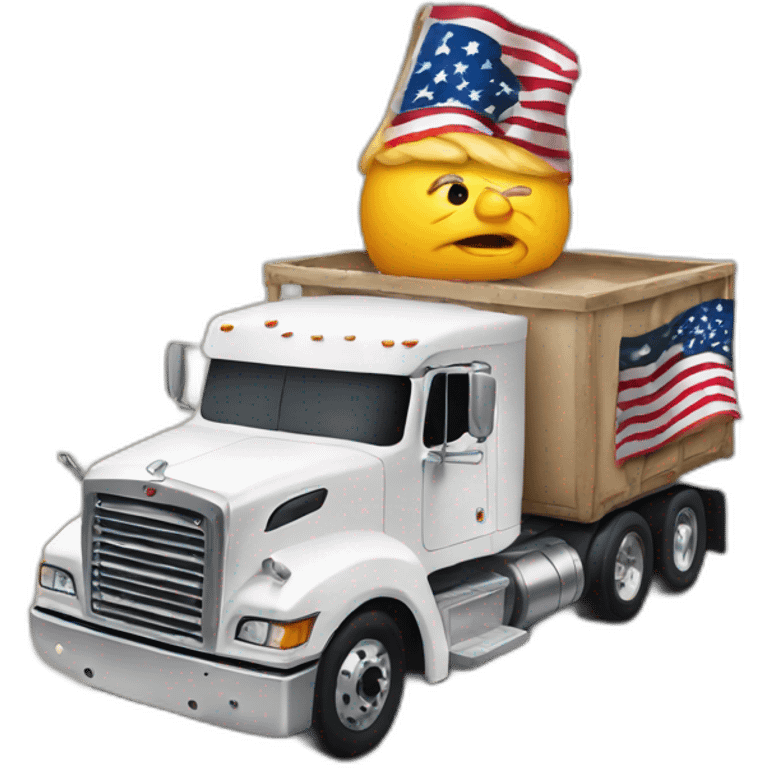 Trump as a truck emoji