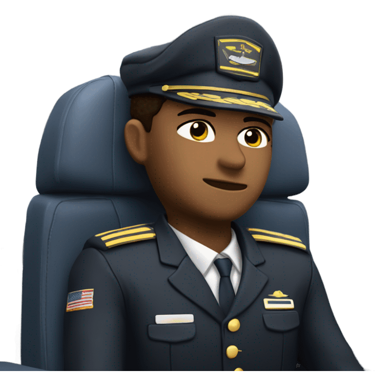 Asleep Airline Pilot emoji