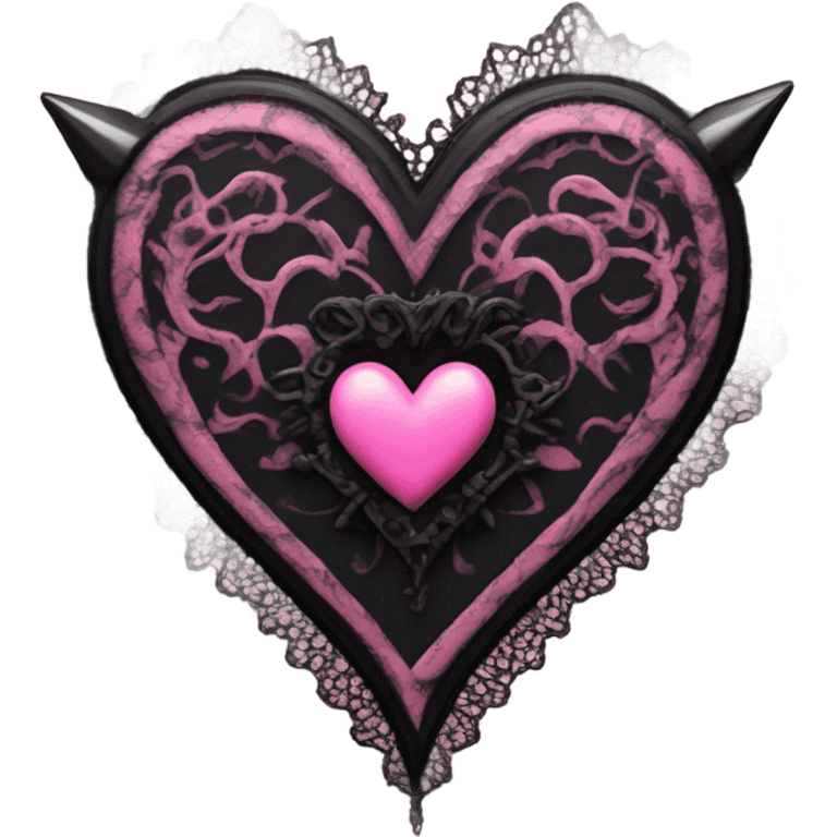 gothic pink heart emoji