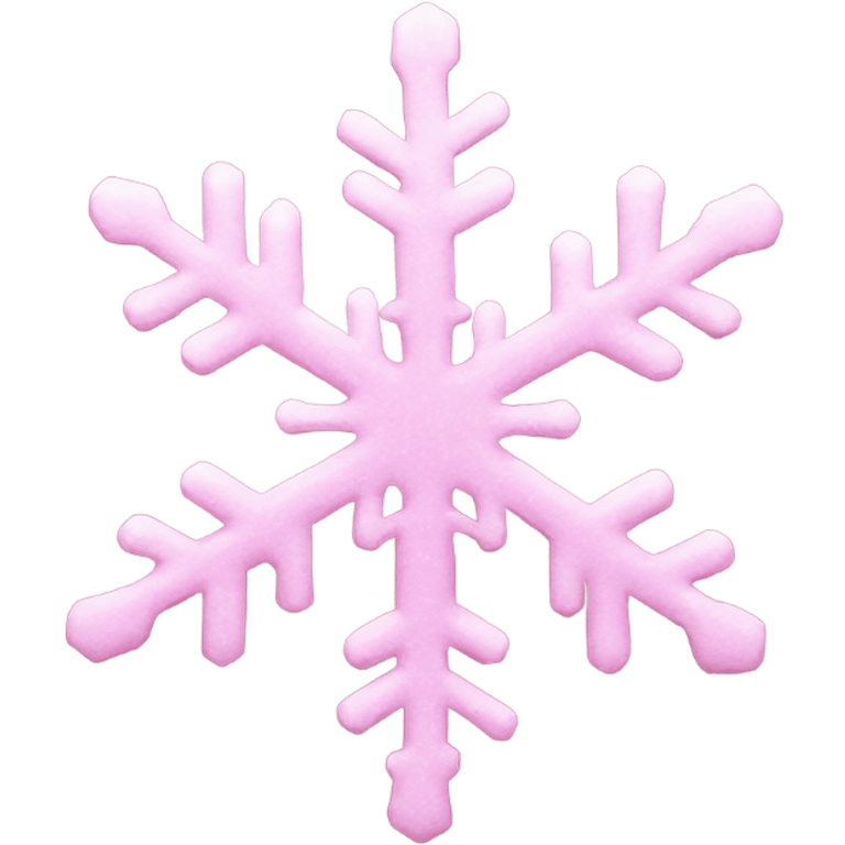 Pink snow flake emoji