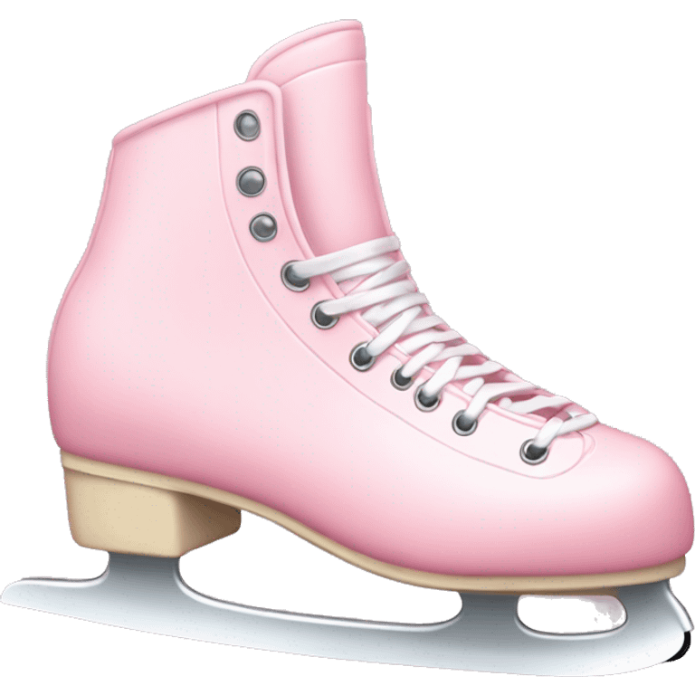 pastel pink ice skates emoji