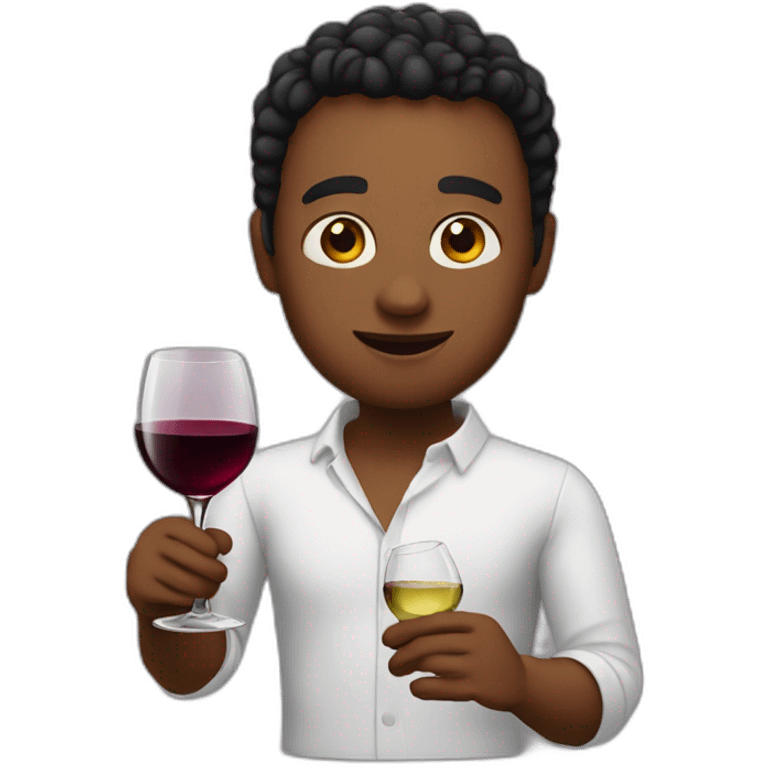 Me with wine emoji