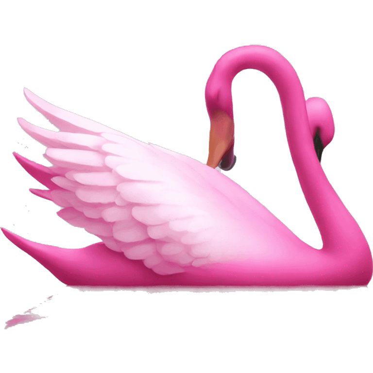 pink swans emoji